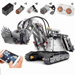 Mould King Liebherr Terex rh400 Excavator Technic Ideas Creator Building blocks Kids Toys