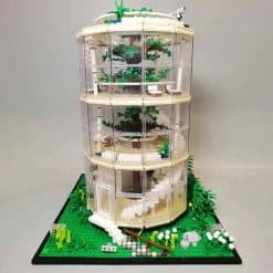 HENGTAI 85016 Forest Villa Glass Tree house Ideas Creator Street View Modular Building Blocks Kids Toys