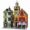 JIESTAR 89103 Clock Tower Square City Street View Ideas Creator Modular Building Blocks Kids Toys