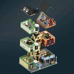 Clock Tower Square Jiestar 89103 City Street View Ideas Creator Expert Series 7020Pcs Modular Building Blocks Kids Toy Gift JIESTAR 89103 Clock Tower Square City Street View Ideas Creator Modular Building Blocks Kids Toys