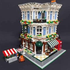 JIESTAR 89110 Bricktoria Queens Bar Music Club Ideas Creator Series Street View modular Building Blocks Kids Toys