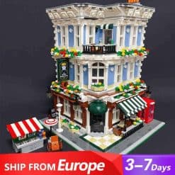 JIESTAR 89110 Bricktoria Queens Bar Music Club Ideas Creator Series Street View modular Building Blocks Kids Toys
