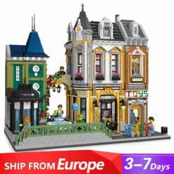 JIESTAR 89112 Toy Store AFOL Square City Street View Ideas Creator Modular Building Blocks Kids Toys