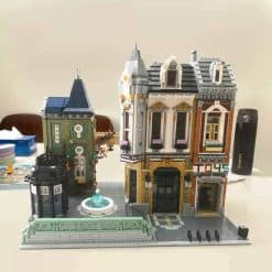 Toys Store AFOL Square Jiestar 89112 City Street View Ideas Creator Expert Series 5290Pcs Modular Building Blocks Kids Toy Gift JIESTAR 89112 Toy Store AFOL Square City Street View Ideas Creator Modular Building Blocks Kids Toys