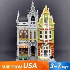 Jiestar 89125 Weapon Museum Store City Street View Ideas Creator Modular Building Blocks Kids Toy