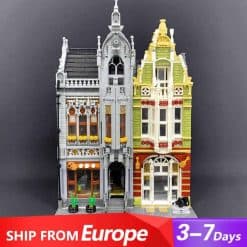 Jiestar 89125 Weapon Museum Store City Street View Ideas Creator Modular Building Blocks Kids Toy
