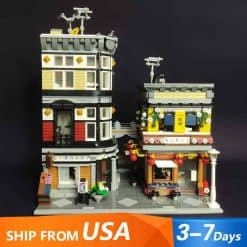JIESTAR 89127 Sushi Corner Shop City Street View Ideas Creator Modular Building Blocks Kids Toys