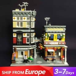 JIESTAR 89127 Sushi Corner Shop City Street View Ideas Creator Modular Building Blocks Kids Toys