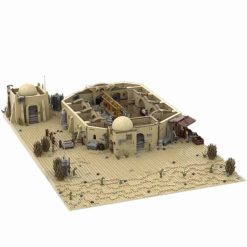Star Wars Tatooine Mos Eisley Cantina MOC-10024 UCS Architecture City Street View 3450Pcs Modular Building Blocks Kids Toy Gift C026 MOC 10024 Mandalorian Mos Eisley Cantina Star Wars C026 City Building Blocks Kids Toys