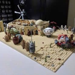 Star Wars Tatooine Mos Eisley Cantina MOC-10024 UCS Architecture City Street View 3450Pcs Modular Building Blocks Kids Toy Gift C026 MOC 10024 Mandalorian Mos Eisley Cantina Star Wars C026 City Building Blocks Kids Toys