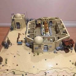 Star Wars Tatooine Mos Eisley Cantina MOC-10024 UCS Architecture City Street View 3450Pcs Modular Building Blocks Kids Toy Gift C026 MOC 10024 Mandalorian Mos Eisley Cantina Star Wars C026 City Building Blocks Kids Toys