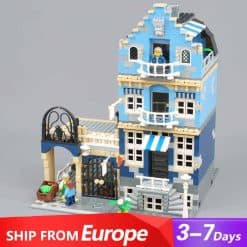 Market Street 10190 Lepin 15007 Modular Street View Ideas Creator Building Blocks Kids Toys
