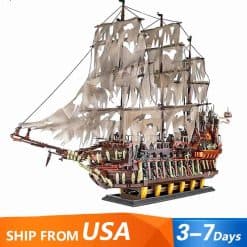 Mould King 13138 Flying Dutchman LEGO 83015 Pirates of the Caribbean Davy Jones Ship Building Blocks Kids Toys