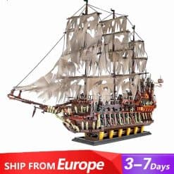 Mould King 13138 Flying Dutchman LEGO 83015 Pirates of the Caribbean Davy Jones Ship Building Blocks Kids Toys