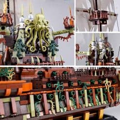 Mould King 13138 Pirates of the Caribbean Flying Dutchman Davy Jones Ship 3653Pcs Building Blocks Bricks Kids Toy Gifts 83015 Mould King 13138 Flying Dutchman LEGO 83015 Pirates of the Caribbean Davy Jones Ship Building Blocks Kids Toys