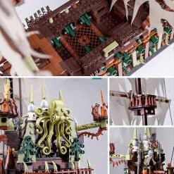 Mould King 13138 Pirates of the Caribbean Flying Dutchman Davy Jones Ship 3653Pcs Building Blocks Bricks Kids Toy Gifts 83015 Mould King 13138 Flying Dutchman LEGO 83015 Pirates of the Caribbean Davy Jones Ship Building Blocks Kids Toys