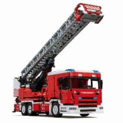 Mould King 17022 Fire Ladder Truck Rescue Vehicle Technic Remote Control 4886Pcs Building Blocks Bricks Kids Toy Mould King 17022 Fire Truck Rescue Vehicle Technic Ideas Remote Control Building Blocks Kids Toy