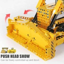 Mould King 17024 Bulldozer Caterpillar D8K Technic MOC-74666 Remote Control 1003Pcs Building Blocks Bricks Kids Toy Mould King 17027 Bulldozer Caterpillar D8K MOC 74666 Construction Vehicle Technic Remote Control Building Blocks Kids Toys