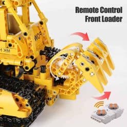 Mould King 17024 Bulldozer Caterpillar D8K Technic MOC-74666 Remote Control 1003Pcs Building Blocks Bricks Kids Toy Mould King 17027 Bulldozer Caterpillar D8K MOC 74666 Construction Vehicle Technic Remote Control Building Blocks Kids Toys