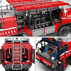Mould King 19004 Airport Crash Tender Pneumatic Rescue Vehicle Technic MOC-4446 Remote Control 6653Pcs Building Blocks Bricks Kids Toy Gift Mould King 19004 Airport Crash Tender Pneumatic Rescue Vehicle Technic MOC 446 Building Blocks Kids Toy