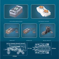 Mould King 21014 Mars Explorer Vehicle NASA Remote Control Technic Ideas Creator 1608Pcs Building Blocks Kids Toy Gift Mould King 21014 Mars Explorer NASA vehicle Technic Ideas Creator RC Building Blocks Kids Toys