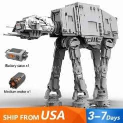 Mould King 21015 AT AT walker Star Wars Mandalorian Motorized Armored Walker Building Blocks Kids Toys