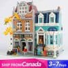 Bookshop 10270 Lepin 10201 City Street View Ideas Creator Series Modular Building Blocks Kids Toy
