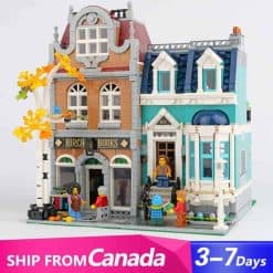 Bookshop 10270 Lepin 10201 City Street View Ideas Creator Series Modular Building Blocks Kids Toy
