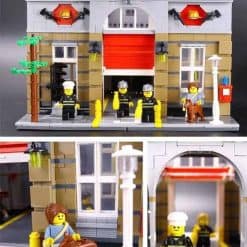 Fire Brigade 10197 City Street View Ideas Creator Expert Series 2313Pcs Modular Building Blocks Kids Toy 15004 84004 99009 LEGO 10197 Fire brigade Lepin 15004 King 84004 City Street View Ideas Creator Modular Building Blocks Kids Toy