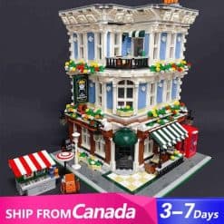 JIESTAR 89110 Bricktoria Queens Bar Music Club Ideas Creator Series Street View modular Building Blocks Kids Toys
