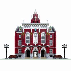 Red Brick University Jiestar 89123 City Street View Ideas Creator Expert Series 6355Pcs Modular Building Blocks Kids Toy Gift Jiestar 89123 Red Brick University City Street View Ideas Creator Modular Building Blocks Kids Toys