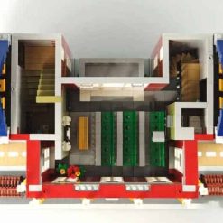 Red Brick University Jiestar 89123 City Street View Ideas Creator Expert Series 6355Pcs Modular Building Blocks Kids Toy Gift Jiestar 89123 Red Brick University City Street View Ideas Creator Modular Building Blocks Kids Toys