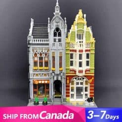 Jiestar 89125 Weapon Museum Store City Street View Ideas Creator Modular Building Blocks Kids Toy