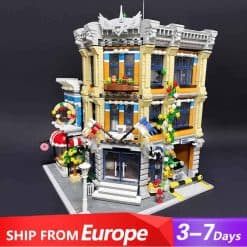 Jiestar 89134 Corner Police Station City Street View Ideas Creator Modular Building Blocks Kids Toy