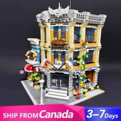 Jiestar 89134 Corner Police Station City Street View Ideas Creator Modular Building Blocks Kids Toy