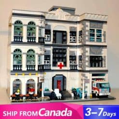 JIESTAR hospital 89135 City Street View Ideas Creator Building Blocks Kids Toys