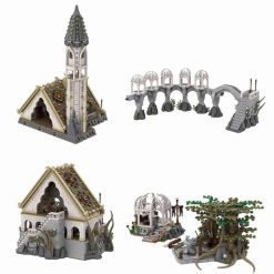 Lord of the Rings Hobbit Rivendell MOC-62284 Elf City Complete Edition 21108Pcs Modular Building Blocks Kids Toy Gift Lord of the rings hobbit Rivendell MOC-62284 Elf City Modular Building Blocks Kids Toy