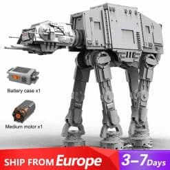 Mould King 21015 AT AT walker Star Wars Mandalorian Motorized Armored Walker Building Blocks Kids Toys