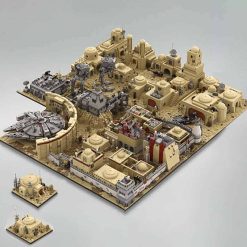 MOC-76005 Star Wars Mandalorian Mos Eisley Tatooine City Modular Building Blocks Kids Toy Gift