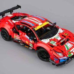 Ferrari 488 GTE 42125 Technic Super Sports Race Car Hyper Car 1677Pcs Building Blocks Kids Toy Gift 40031 42125 Ferrari 488 GTE Lepin 40031 Technic Super Sports Race Car Hyper Car Building Blocks Kids Toy