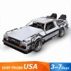 JieStar 92004 Back to the Future 1985DMC-12 DeLorean Time Machine Car Building Blocks Kids Toy