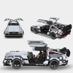 Jie Star 92004 Back to the Future 1985 DeLorean Time Machine DMC-12 Movie Car 2716Pcs Building Blocks Kids Toy Gift JieStar 92004 Back to the Future 1985DMC-12 DeLorean Time Machine Car Building Blocks Kids Toy