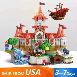 LQS 67601 Super Mario Castle Peach Castle Ideas Creator Series Building Blocks Kids Toy