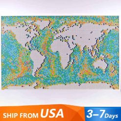 King 61203 World Map Earth 31203 Building Blocks Kids Toy