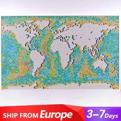 King 61203 World Map Earth 31203 Building Blocks Kids Toy