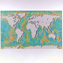 Earth Art World Map 31203 Ideas Creator Expert 11695Pcs Building Blocks Kids Toy KING 61203 King 61203 World Map Earth 31203 Building Blocks Kids Toy