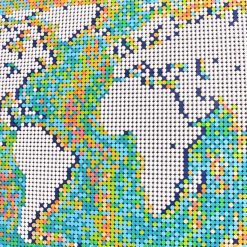 Earth Art World Map 31203 Ideas Creator Expert 11695Pcs Building Blocks Kids Toy KING 61203 King 61203 World Map Earth 31203 Building Blocks Kids Toy