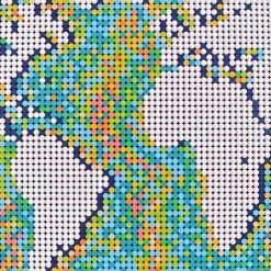 Earth Art World Map 31203 Ideas Creator Expert 11695Pcs Building Blocks Kids Toy KING 61203 King 61203 World Map Earth 31203 Building Blocks Kids Toy