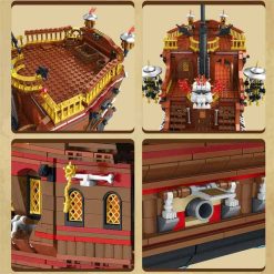 Reobrix 66010 Pirate Revenge Ship Pirates Of The Caribbean 3066Pcs Building Blocks Bricks Kids Toy Reobrix 66010 Pirate Revenge Ship pirates of the Caribbean Building blocks kids toy