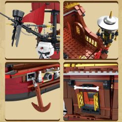Reobrix 66010 Pirate Revenge Ship Pirates Of The Caribbean 3066Pcs Building Blocks Bricks Kids Toy Reobrix 66010 Pirate Revenge Ship pirates of the Caribbean Building blocks kids toy